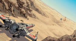 Red Five in the desert