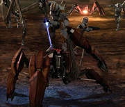 Un  destruye un  cangrejo durante la .