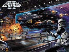 Concepto Artistico promocional de Star Wars: Battlefront II.