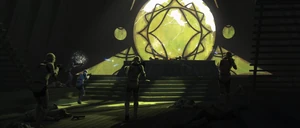 El castillo de Dooku quedó abandonado y saqueado durante la Era Imperial.