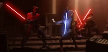 Ventress y Kenobi se enfrentan a Darth Maul y Savage Opress.