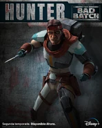 Póster del personaje de Hunter (Latinoamérica)