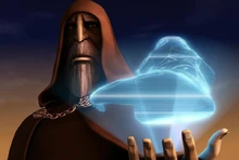Dooku conspirando con Ziro el Hutt