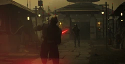 Djarin resulta ser más rápido que Lang en tiroteo.