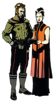 Macho y hembra arkanianos.