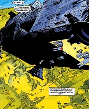 Los Caza estelarcazas estelares TIE/D autómatas salen en enjambre de un .