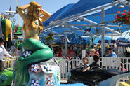 Mermaid-themed ride at the State Fair of Texas
