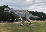 Acrocanthosaurus statue at Dinosaur World in Glen Rose, TX