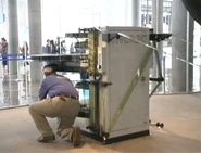 Loading the IMAX projector