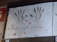 Ken's handprints at Billy Bob's Texas