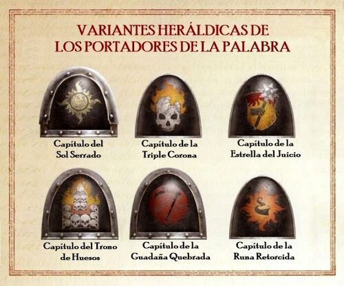 Caos simbolo portadores palabra heraldica