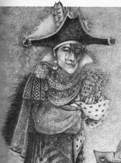 Zephro Carnelian, el Hombre Arlequín, agente de los misteriosos Illuminati.
