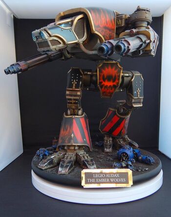 Miniatura Titán Warhound Legio Audax Lobos de Ascuas