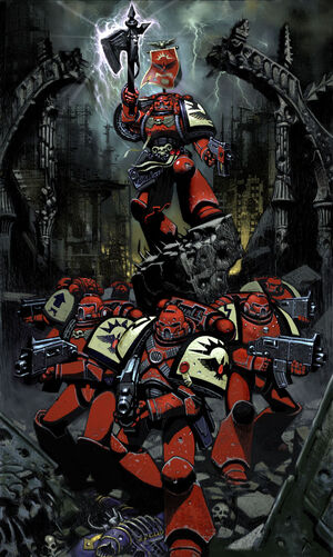 Astartes Marines Espaciales Cuervos Sangrientos Escuadra Combate Wikihammer