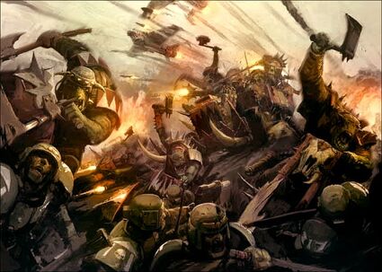 Orkos luchando