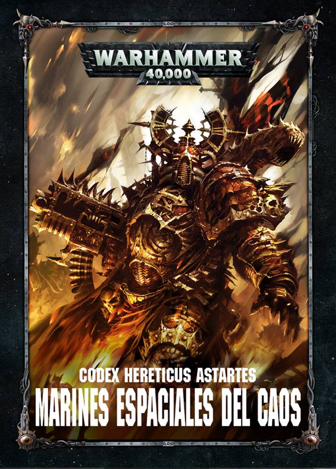 Warhammer Libro Tapa Dura 2012 edición caos marines espaciales codex 