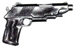 Pistola NA-12, fabricada en Pandorash y usada por muchas organizaciones paramilitares y bandas de dicho planeta.