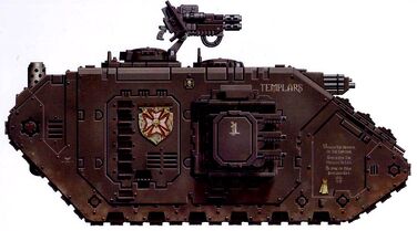 Land Raider Cruzado Templarios Negros FW ilustración