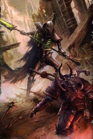 Vortice Aullante Lider Supremo Necron Guerrerro Campeon del Caos Marines Espaciales Wikihammer