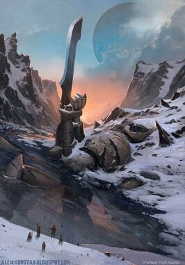 Mundo ancestral estatua titan eldar