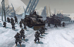 Videojuego korps krieg linea tropas