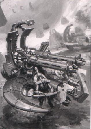 Plataforma de Aniquilación Cañon Tesla Destructor Vehiculos Necrones Wikihammer
