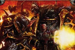 Caos marines de la legion negra combate