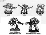 Modelos de Caballero Paladín para Epic: Warhammer 40,000.