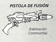 Pistola de fusión Eldars Oscuros 5ª Edición ilustración