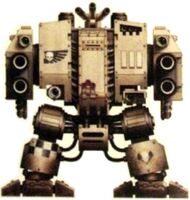 Hermano Amiel, Dreadnought Modelo Mortis Mark V, armado con dos Cañones Láser.