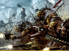 Orkos Goff en batalla