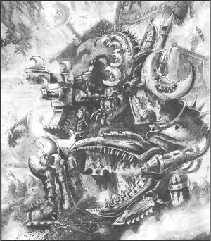 Imagen clásica del Kaudillo Nazdreg, del Klan Luna Malvada.