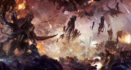 Orkos vs tiranidos guerra por octarius