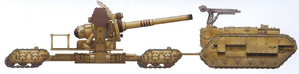 Cañón Estremecedor modelo Phaeton remolcado por un Trojan.
