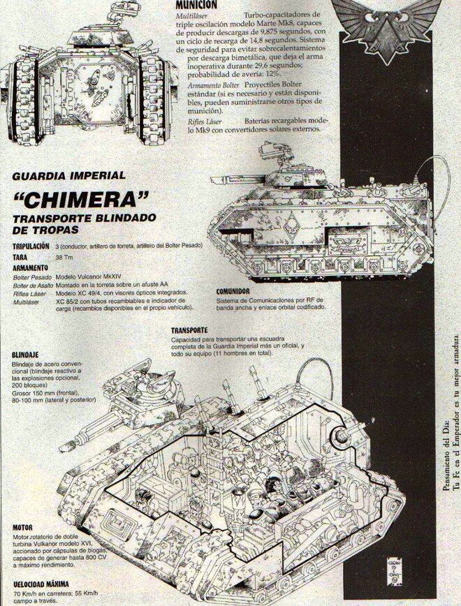 Esquema Chimera Wikihammer 40K