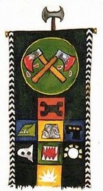 Orko clan Hacha zangrienta