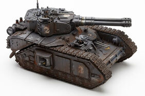 Tanque clase Macharius con cañones Vanquisher