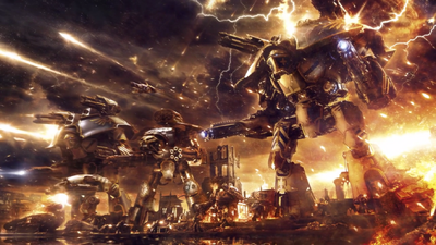 Titanes Warlord Reaver Warhound y Ultramarines en Calth