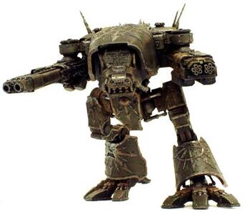 Mechanicum Oscuro Titan Ligero Warhound del Caos Wikihammer