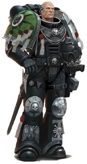 Guardianes de la Muerte Mathias Capitán de la Guardia Cabala Muerta Hijos Medusa Ordo Xenos Wikihammer