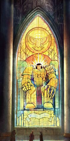 Emperador vidriera Eclesiarquía Warhammer 40k Culto Imperial