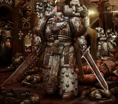 Marines Vilipendiadores asaltando una nave del Caos.