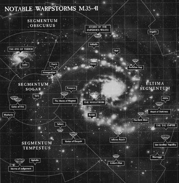 Tormentas Disformes Disformidad Mapa Galaxia 40K