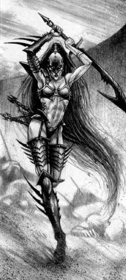 Lelith Hesperax Eldars Oscuros 3ª Edición ilustración