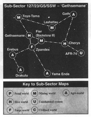Mapa subsector Gethsemane