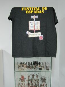 Camiseta del Festival de Espadas, que fue a parar a manos de Romerae como ganador de Madrid de la Campaña Interactiva