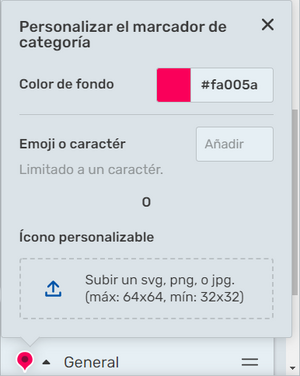 Mapas interactivos (personalizar categoría)