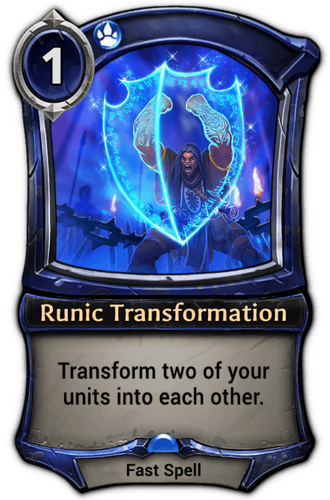 Runic Transformation card