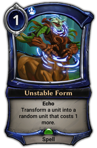 Unstable Form