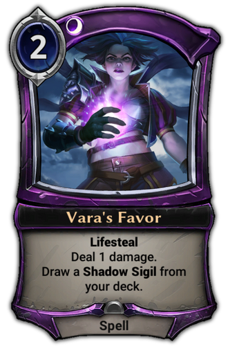 Vara&#39;s Favor card